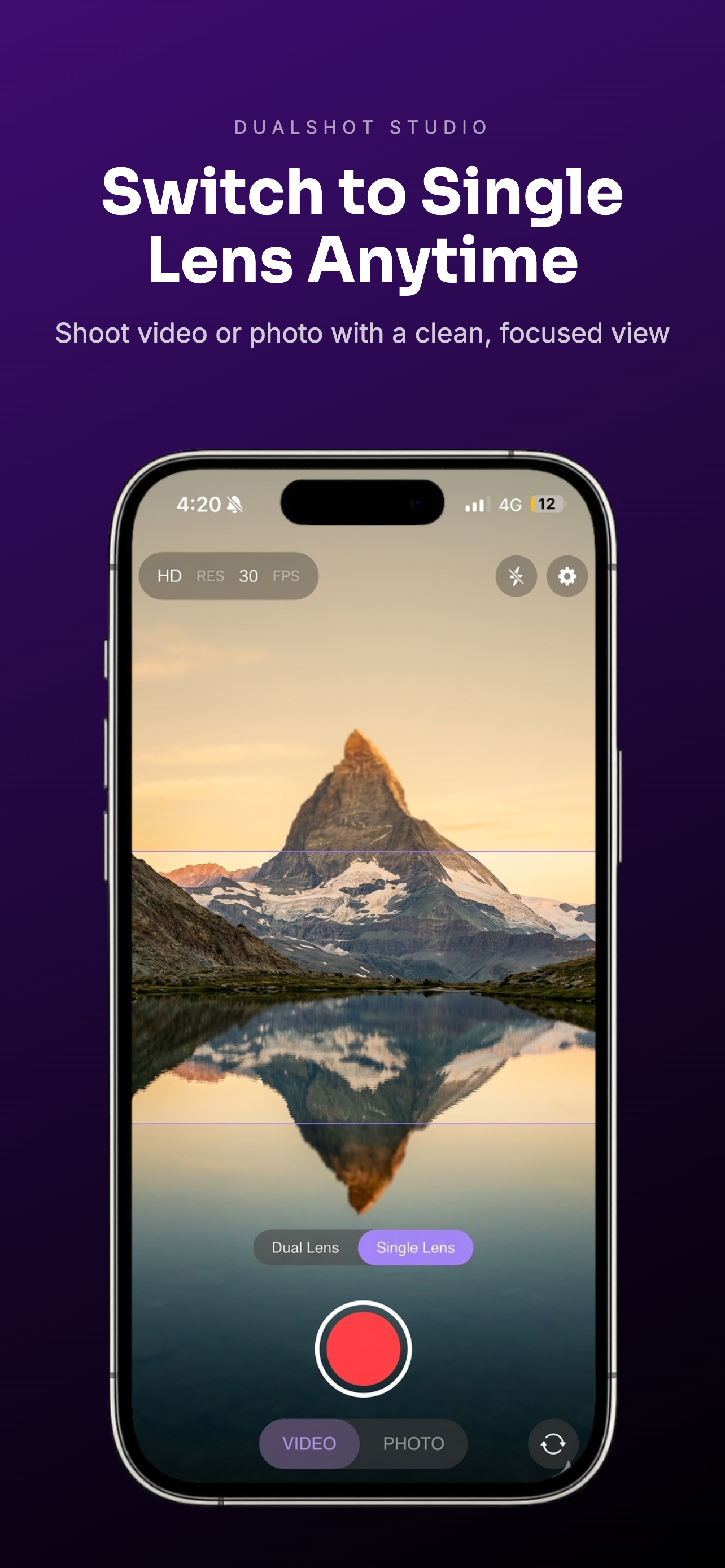Single lens mode